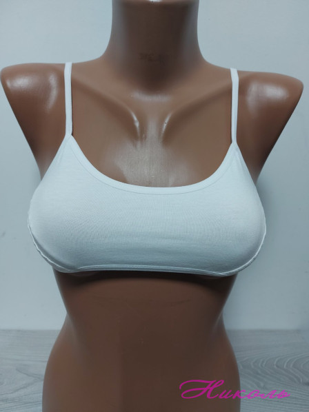 Топ підлітковий Donella 5871B білий (бавовна) Туреччина