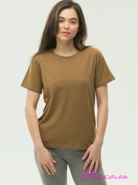 Футболка Наталюкс жіноча 2357 койот (бавовна 95%, лайкра 5%)